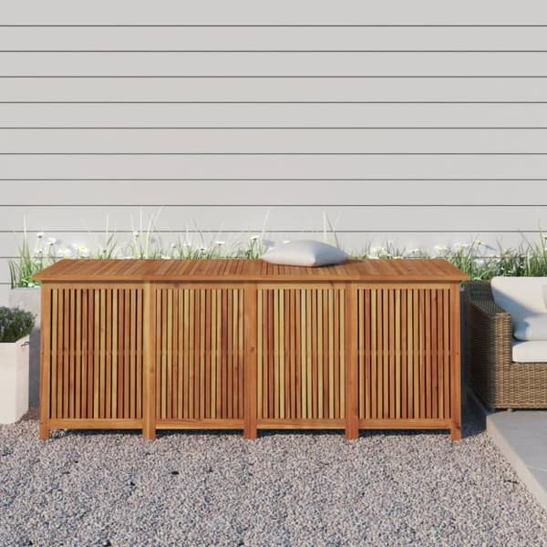 vidaXL opbevaringsboks til haven 200x80x75 cm massivt træ