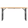 Miniatyrbillede 2 af 7: vidaXL foldbart barbord 170x50x75/105 cm massivt grantræ