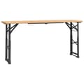 Miniatyrbillede 1 af 7: vidaXL foldbart barbord 170x50x75/105 cm massivt grantræ