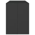 Miniatyrbillede 4 af 6: vidaXL barbord med glasplade 185x80x110 cm polyrattan sort
