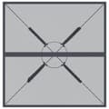 Pikkukuva 3 / 7: vidaXL Puutarhapöytä antrasiitti 80x80x72,5 cm teräsverkko