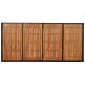 Miniatyrbillede 5 af 7: vidaXL havebord med træplade 190x90x75 cm polyrattan sort