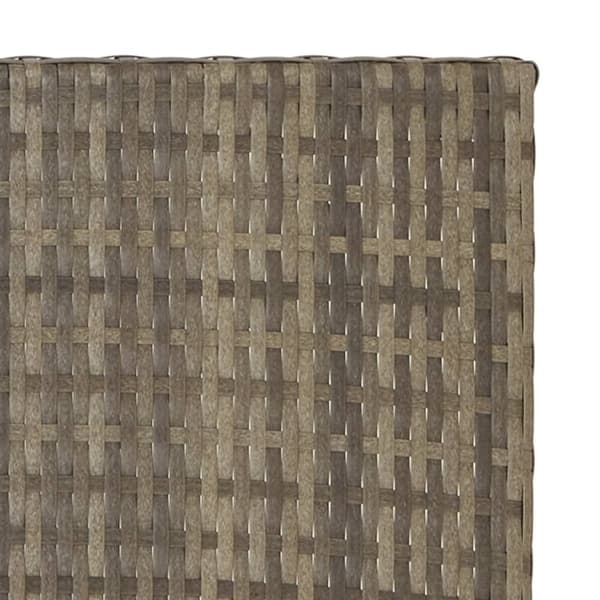 vidaXL Hopfällbart bord grå 45x35x32 cm konstrotting