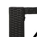 Miniatyrbillede 5 af 6: vidaXL barbord med glasplade 145x80x110 cm polyrattan sort