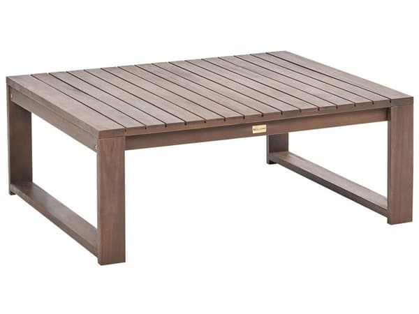 Udendørs Sofabord Mørkt Akaciatræ 75 x 90 cm Lounge Bord til Terrasse Have Indretning
