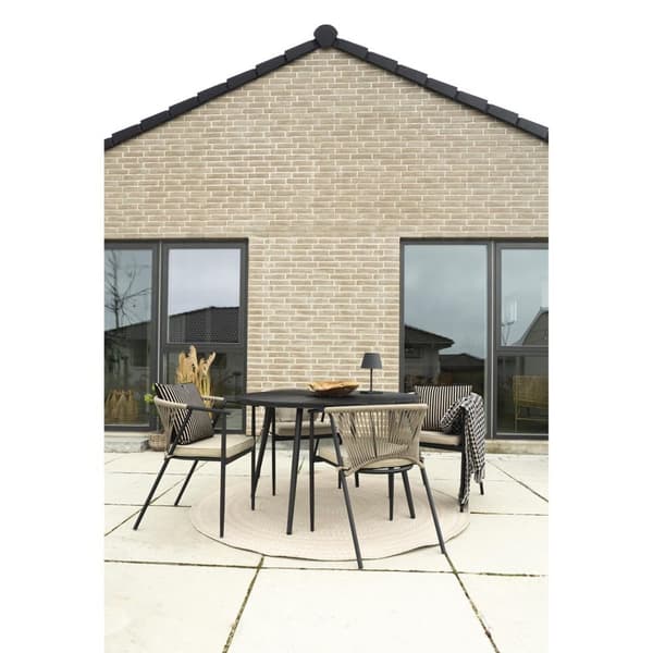 Atlanta  havebord Ø120cm nonwood sort.