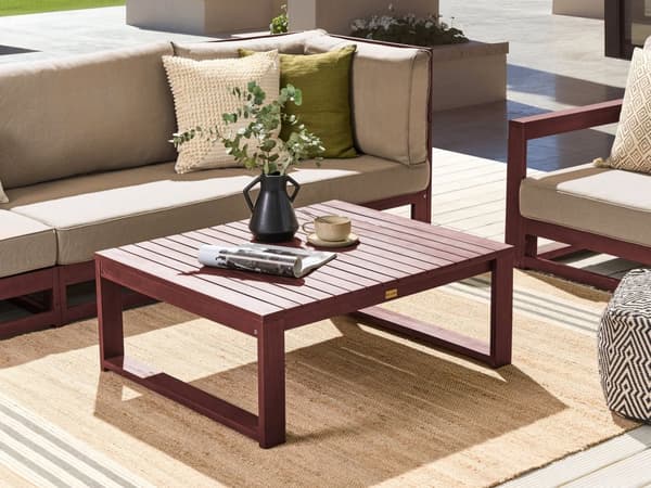 Have sofabord Mahogni Brun Akacietræ 90 x 75 cm Udendørs Moderne Design Gårdhave Balkon