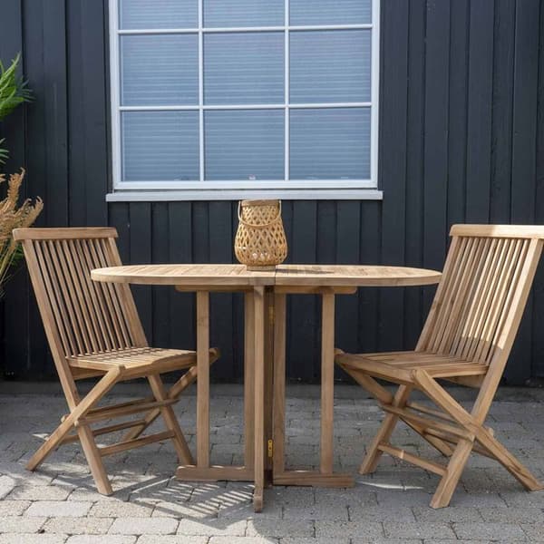 Huelva Trädgårdsbord/balkongbord, hopfällbart bord i teak.