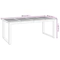 Miniatyrbilde 8 av 8: vidaXL Hagebord med U-ben 200x90x75 cm heltre akasie