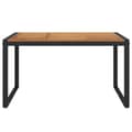 Miniatyrbilde 3 av 8: vidaXL Hagebord med U-ben 140x80x75 cm heltre akasie