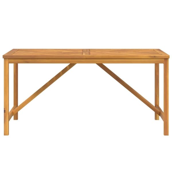 vidaXL Hagespisebord 150x90x74 cm heltre akasie