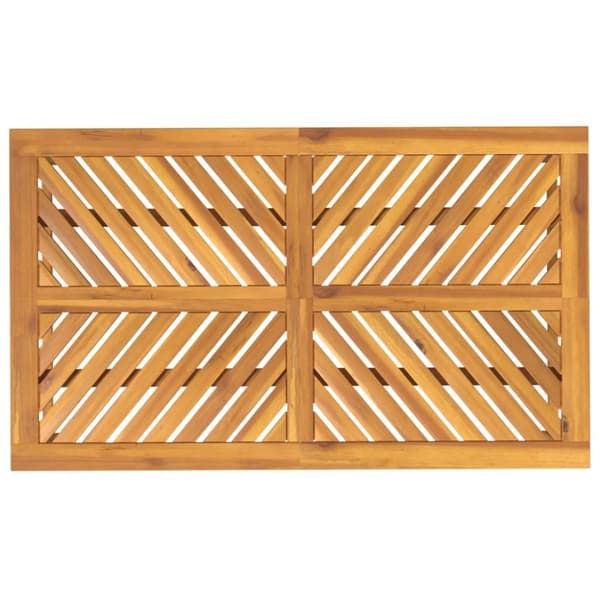 vidaXL Hagespisebord 150x90x74 cm heltre akasie