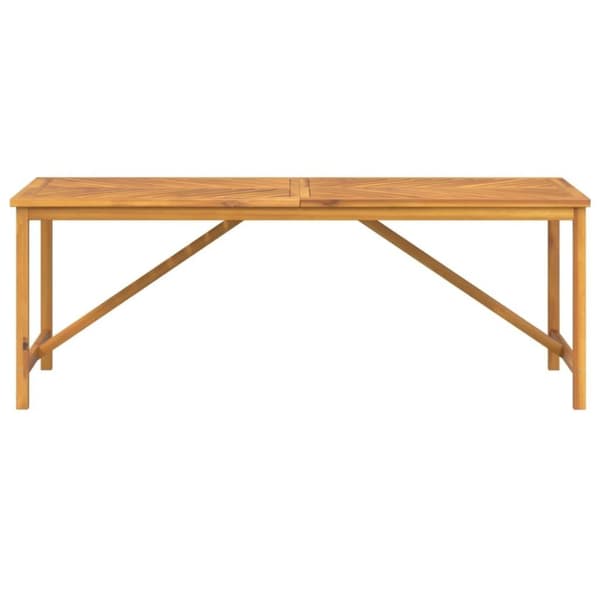 vidaXL havebord 200x90x74 cm massivt akacietræ