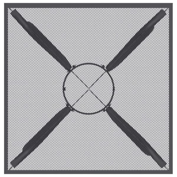 vidaXL Trädgårdsbord antracit 50x50x72 cm stålnät