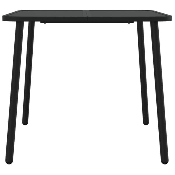 vidaXL Trädgårdsbord antracit 80x80x71 cm stål