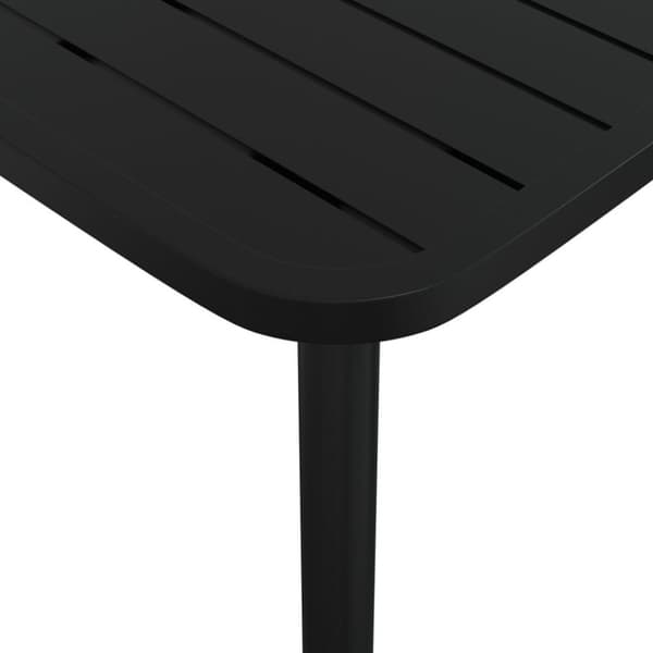 vidaXL Trädgårdsbord antracit 80x80x71 cm stål