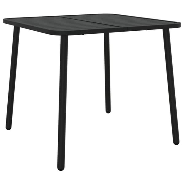 vidaXL Trädgårdsbord antracit 80x80x71 cm stål