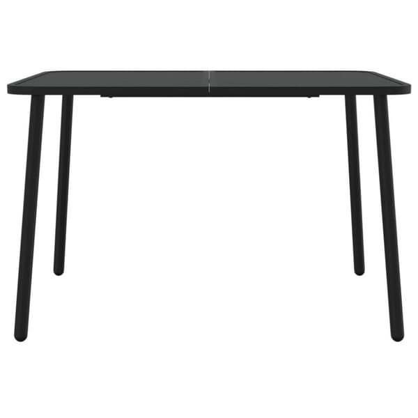 vidaXL Hagebord antrasitt 110x80x71 cm stål