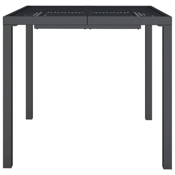 vidaXL havebord 80x80x72 cm stål antracitgrå
