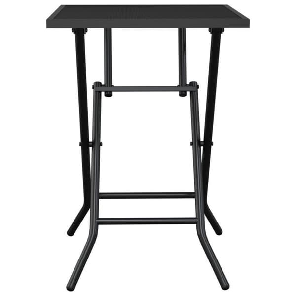 vidaXL foldbart havebord 50x50x72 cm stål og meshstof antracitgrå