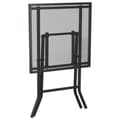 Miniatyrbillede 7 af 9: vidaXL foldbart havebord 50x50x72 cm stål og meshstof antracitgrå