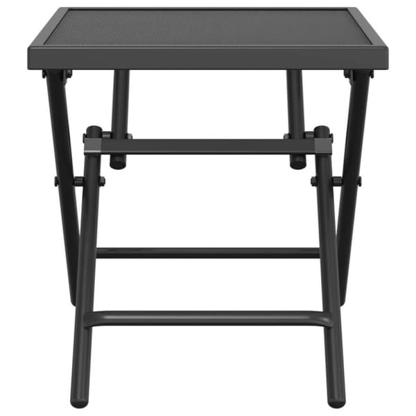 vidaXL foldbart havebord 38x38x38 cm stål og meshstof antracitgrå