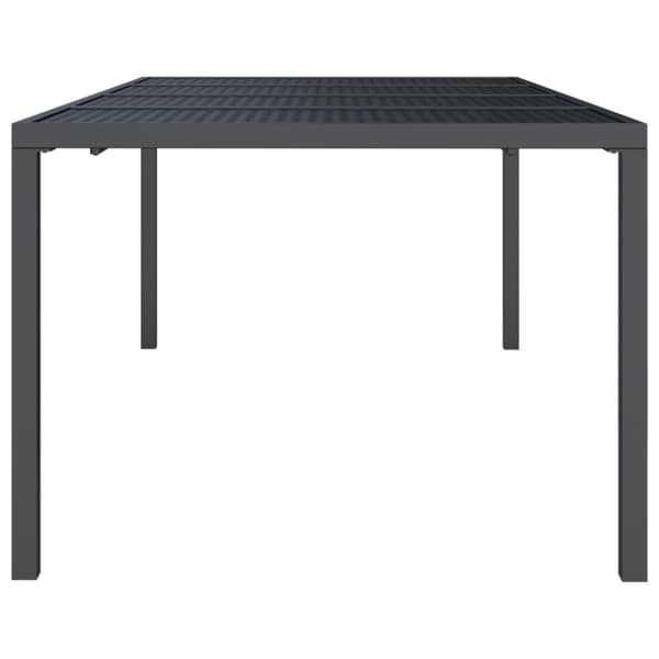 vidaXL Hagebord antrasitt 200x100x72 cm stål