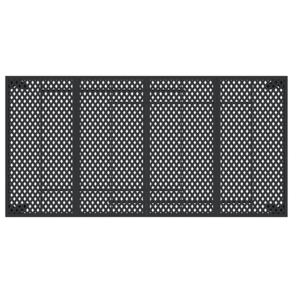 vidaXL Hagebord antrasitt 200x100x72 cm stål