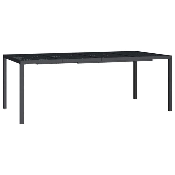 vidaXL Hagebord antrasitt 200x100x72 cm stål