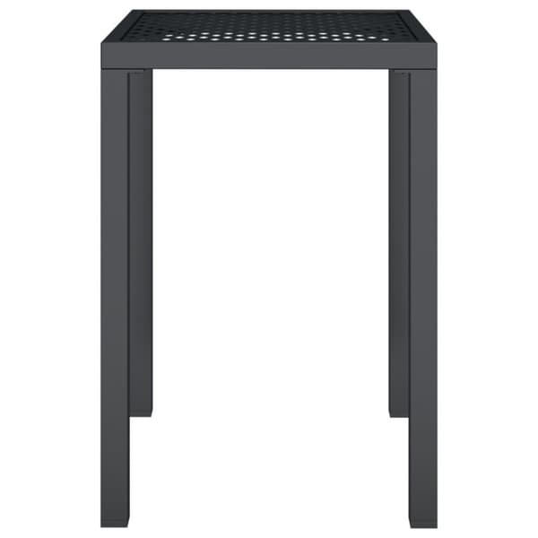 vidaXL Trädgårdsbord antracit 50x50x72 cm stål