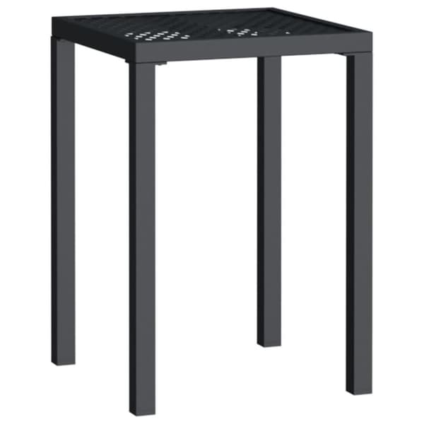 vidaXL Trädgårdsbord antracit 50x50x72 cm stål