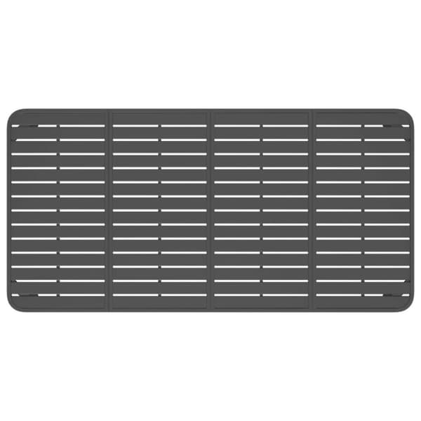vidaXL Trädgårdsbord antracit 200x100x71 cm stål