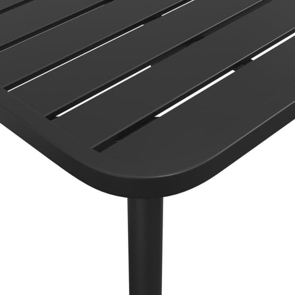 vidaXL Trädgårdsbord antracit 200x100x71 cm stål