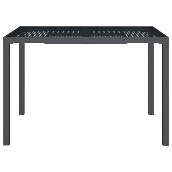 vidaXL Trädgårdsbord antracit 110x80x72 cm stål