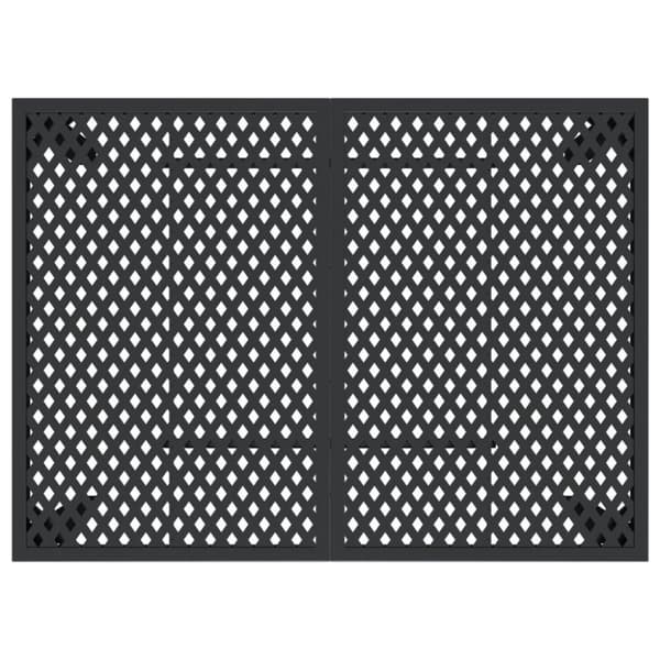 vidaXL Trädgårdsbord antracit 110x80x72 cm stål