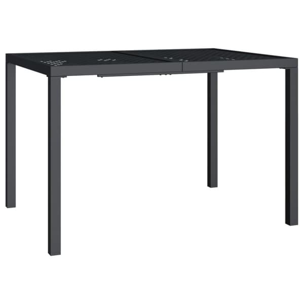 vidaXL Trädgårdsbord antracit 110x80x72 cm stål