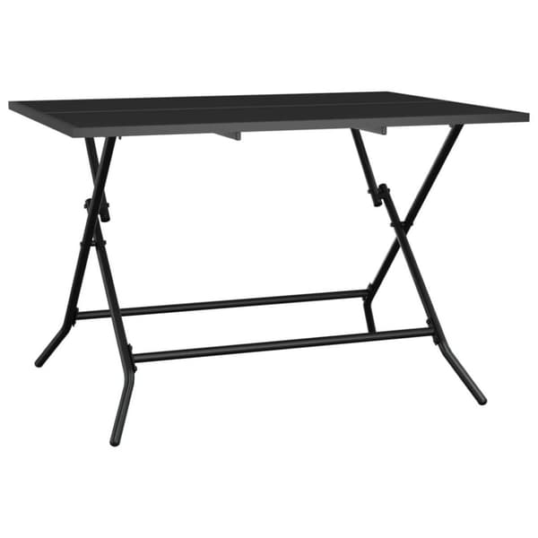 vidaXL Sammenleggbart hagebord antrasitt 110x80x72 cm stål netting