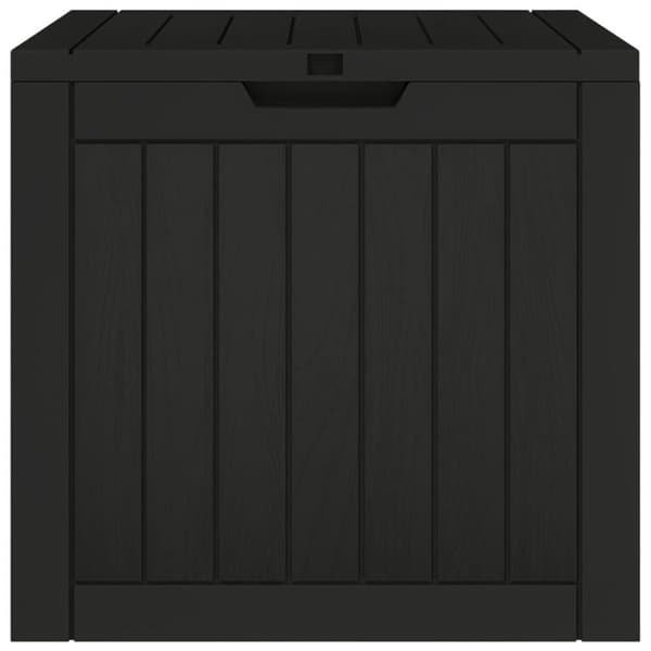 vidaXL Puutarhan varastoarkku musta 55,5x43x53 cm polypropeeni