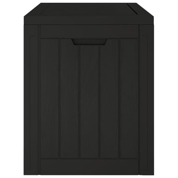 vidaXL Puutarhan varastoarkku musta 55,5x43x53 cm polypropeeni