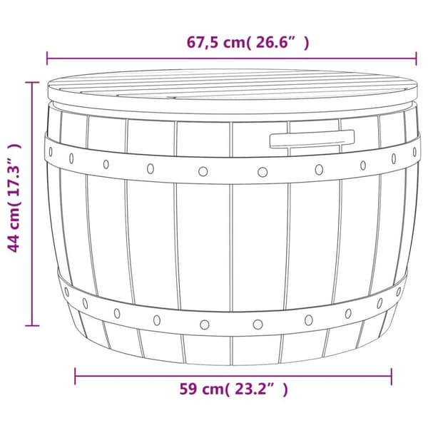 vidaXL 3-in-1 Puutarhan säilytyslaatikko musta polypropeeni