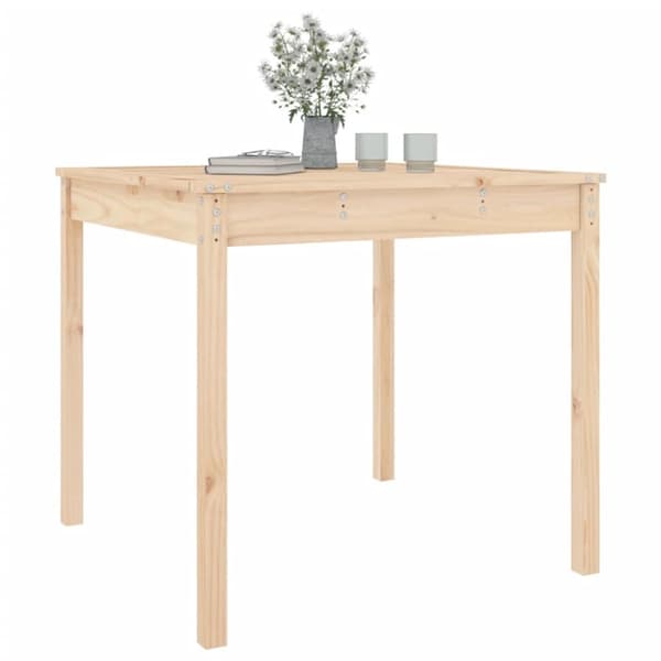 vidaXL Hagebord 82,5x82,5x76 cm heltre furu