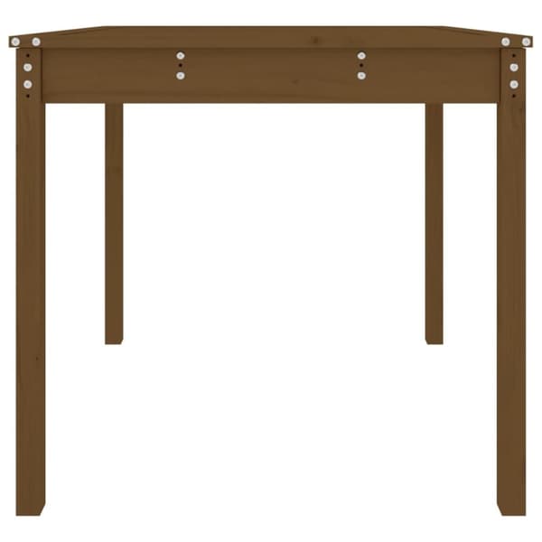 vidaXL havebord 82,5x82,5x76 cm massivt fyrretræ gyldenbrun
