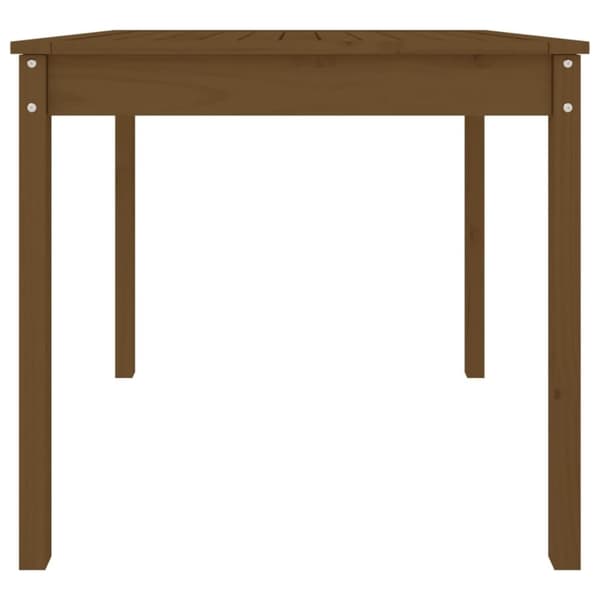 vidaXL havebord 82,5x82,5x76 cm massivt fyrretræ gyldenbrun