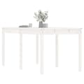 Pikkukuva 4 / 8: vidaXL Puutarhapöytä valkoinen 159,5x82,5x76 cm täysi mänty