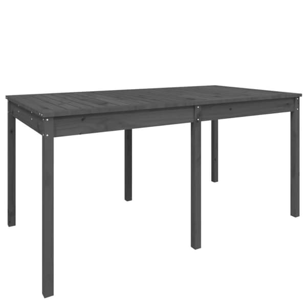 vidaXL havebord 159,5x82,5x76 cm massivt fyrretræ grå