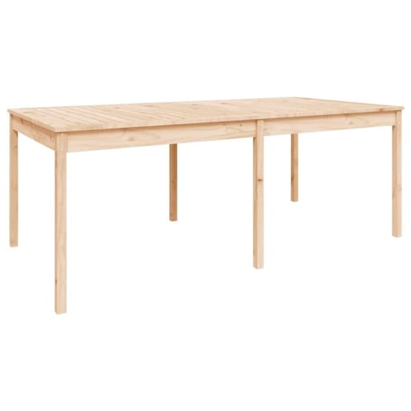 vidaXL Puutarhapöytä 203,5x100x76 cm täysi mänty