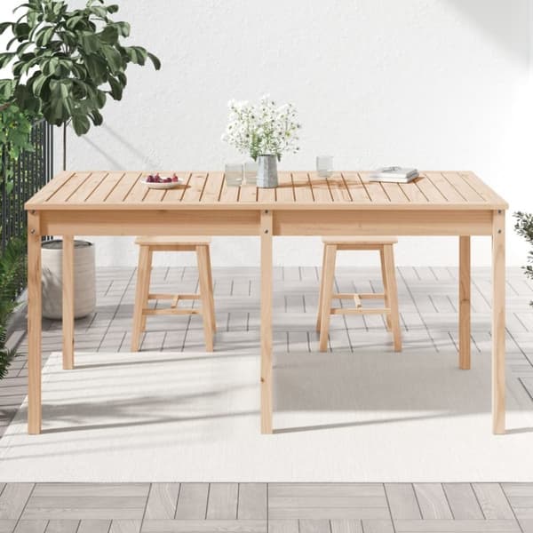 vidaXL havebord 159,5x82,5x76 cm massivt fyrretræ