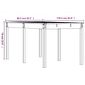 Miniatyrbillede 8 af 8: vidaXL havebord 159,5x82,5x76 cm massivt douglasgran