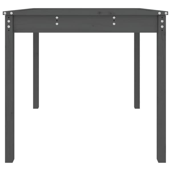 vidaXL Hagebord grå 82,5x82,5x76 cm heltre furu