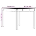 Miniatyrbilde 8 av 8: vidaXL Hagebord 121x82,5x76 cm heltre douglasgran